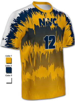 Quick Ship - Adult/Youth "Gradient Explosion" Custom Sublimated Volleyball Jersey-2 Quick Ship Mens Volleyball Jerseys All Sports Uniforms