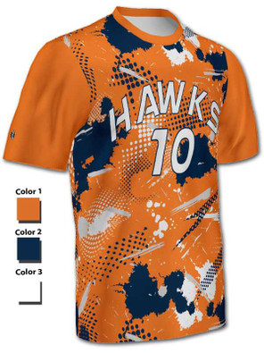 Quick Ship - Adult/Youth "Splatter" Custom Sublimated Volleyball Jersey-2 Quick Ship Mens Volleyball Jerseys All Sports Uniforms