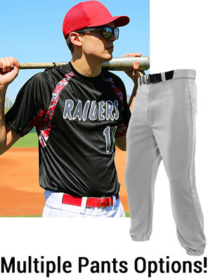 Adult/Youth "Digital Camo Raider" Baseball Uniform Set