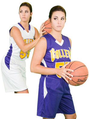 Womens/Girls "Rebounder" Reversible Basketball Uniform Set