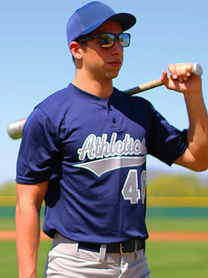 Adult "Lightweight Power Hitter" Two-Button Baseball Jersey