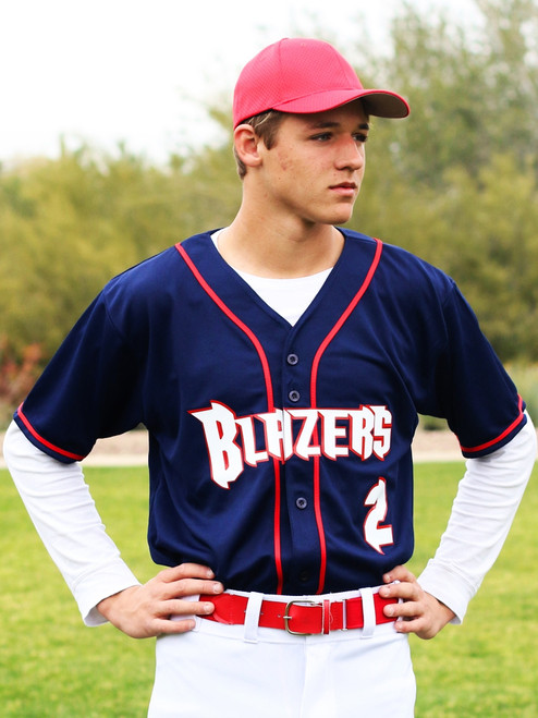 Youth Pinch Hitter Button Front Baseball Jersey - All Sports Uniforms