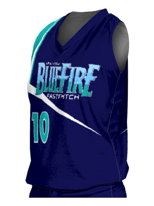 Control Series Premium - Womens/Girls Stars Custom Sublimated Sleeveless Softball Jersey