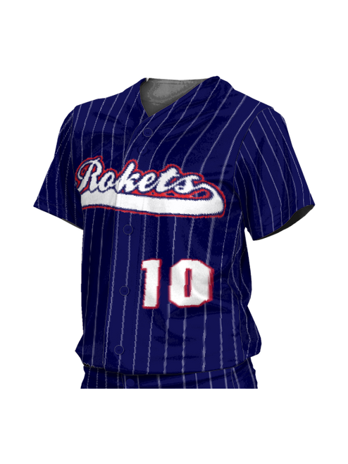 Elite Pinstripe FP Jersey SS No-Button