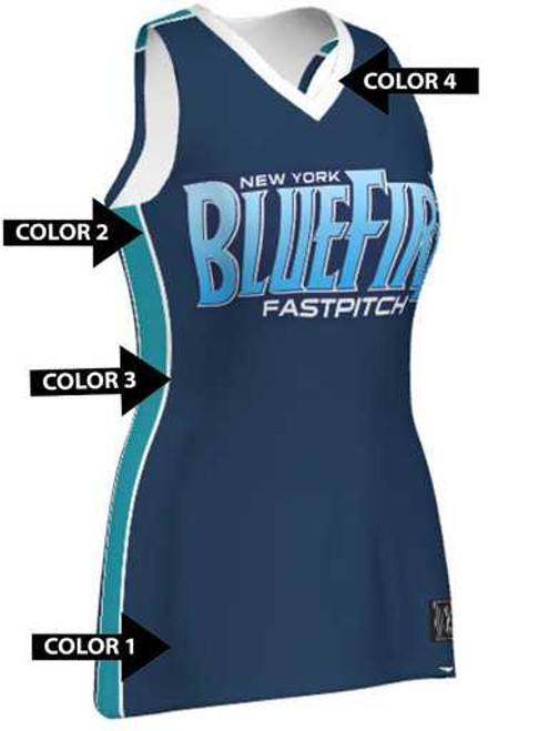 Quick Ship - Womens/Girls "Classic" Custom Sublimated Sleeveless Softball Jersey-2 Quick Ship Sleeveless Softball Jerseys All Sports Uniforms