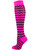 Wavy Stripe Over the Calf Softball Sock