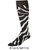 Zebra Over the Calf Soccer Sock