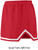 Girls "Energy" V-notch Cheer Skirt With Trim