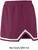 Girls "Energy" V-notch Cheer Skirt With Trim