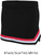 Girls "Exuberance" V-notch Cheer Skirt With Three Color Trim