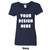 Printed Gildan 100% Cotton V-Neck Womens T-Shirt