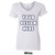 Printed Gildan 100% Cotton V-Neck Womens T-Shirt