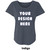 Printed Next Level Tri-Blend Dolman Womens T-Shirt