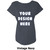 Printed Next Level Tri-Blend Dolman Womens T-Shirt