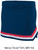 Womens "Exuberance" V-notch Cheer Skirt With Three Color Trim