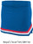 Womens "Exuberance" V-notch Cheer Skirt With Three Color Trim