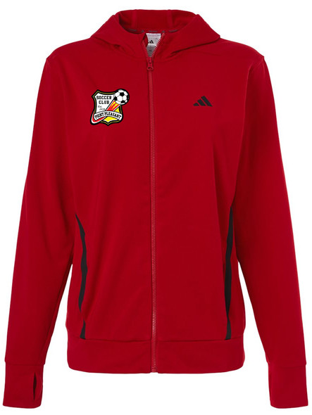 Womens Adidas "Game & Go" Performance Wicking Full Zip Hoodie