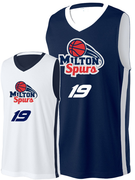 "Rival" Decorated Reversible Basketball Jersey