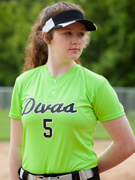 Womens "Cooling Performance Grand Slam" Two-Button Softball Jersey