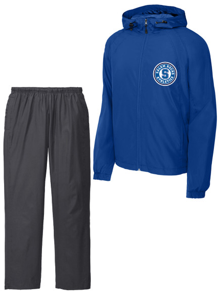 Adult/Youth "Hooded Aggression" Full Zip Lined Wind Jacket Set