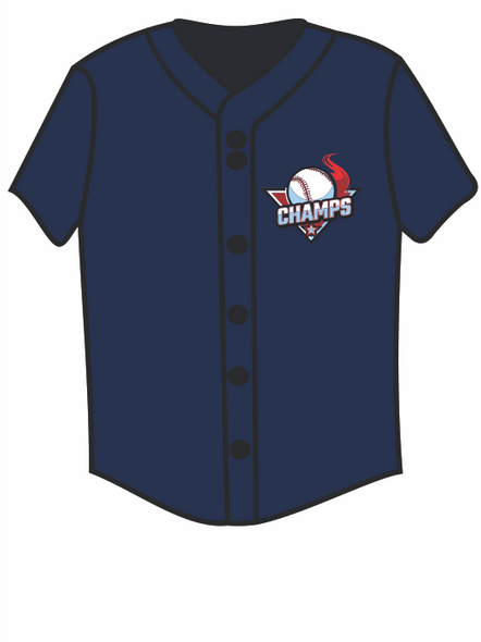 Custom Heat Seal Logo - Baseball/Softball Button Front Jersey