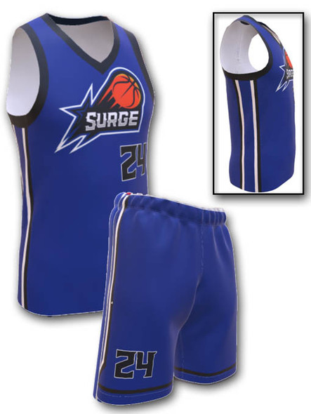 Saver Series - Adult/Youth "Lightning" Custom Sublimated Basketball Set