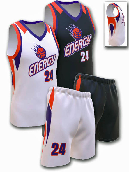 Control Series - Womens/Girls "Condor" Custom Sublimated Reversible Basketball Set
