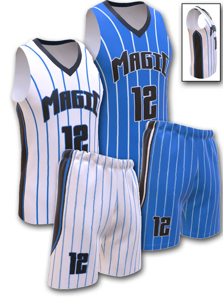 Control Series - Womens/Girls "Magic" Custom Sublimated Reversible Basketball Set