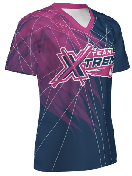 Quick Ship Plus - Womens/Girls "Splinter" Custom Sublimated Softball Jersey