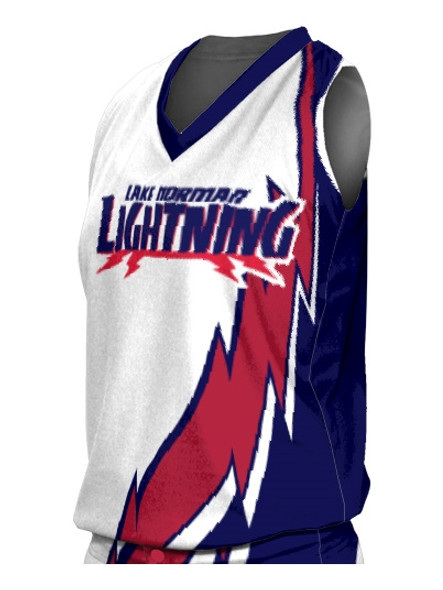 Control Series Premium - Womens/Girls "Thunderbolt" Custom Sublimated Sleeveless Softball Jersey