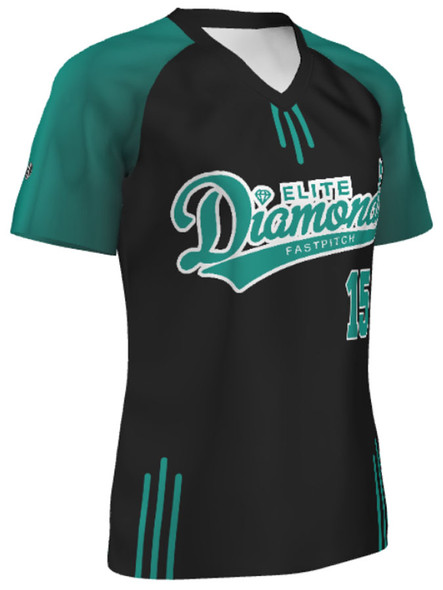 Quick Ship Plus - Womens/Girls "Tourney" Custom Sublimated Softball Jersey