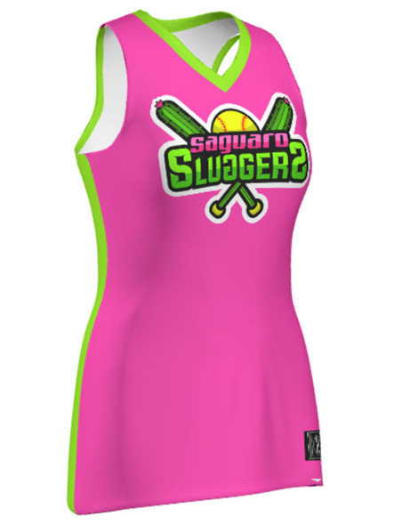 Quick Ship Plus - Womens/Girls "Game Over" Custom Sublimated Sleeveless Softball Jersey