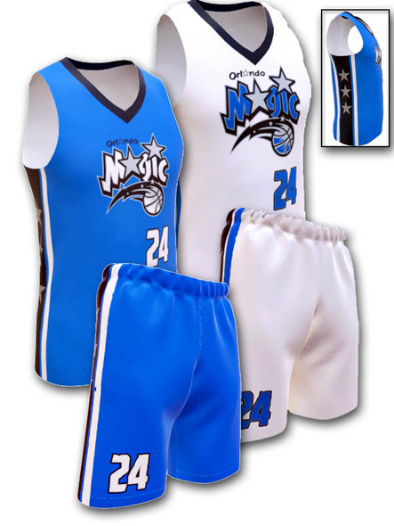 Control Series - Womens/Girls "Star Power" Custom Sublimated Reversible Basketball Set