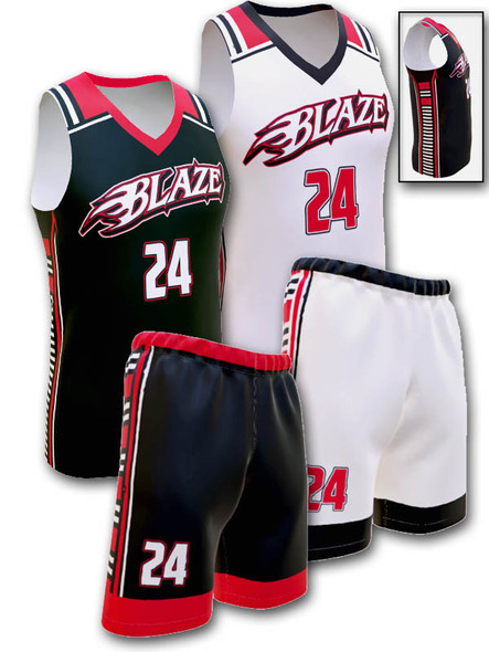 Control Series - Womens/Girls "Wings" Custom Sublimated Reversible Basketball Set