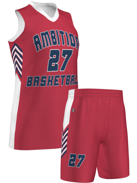 Quick Ship - Womens/Girls Racerback "Yield" Custom Sublimated Basketball Uniform
