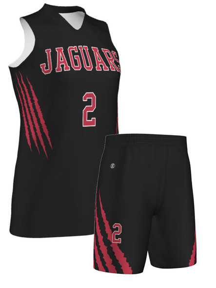 Quick Ship - Womens/Girls Racerback "Slash" Custom Sublimated Basketball Uniform