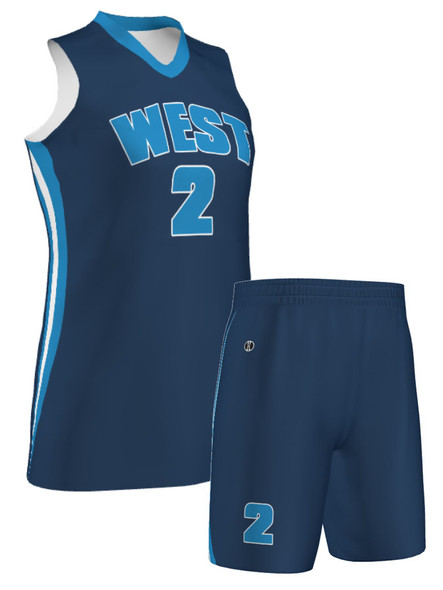 Quick Ship - Womens/Girls Racerback "Layup" Custom Sublimated Basketball Uniform