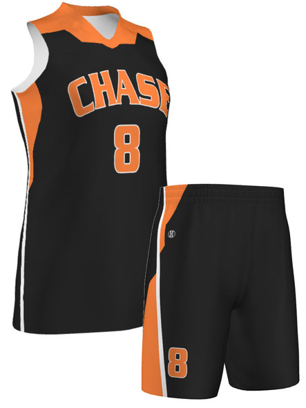 Quick Ship - Womens/Girls Racerback "Liftoff" Custom Sublimated Basketball Uniform