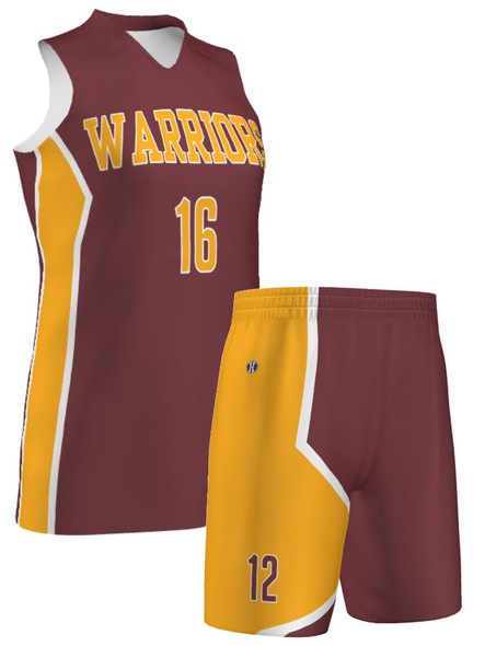 Quick Ship - Womens/Girls Racerback "Zone Press" Custom Sublimated Basketball Uniform