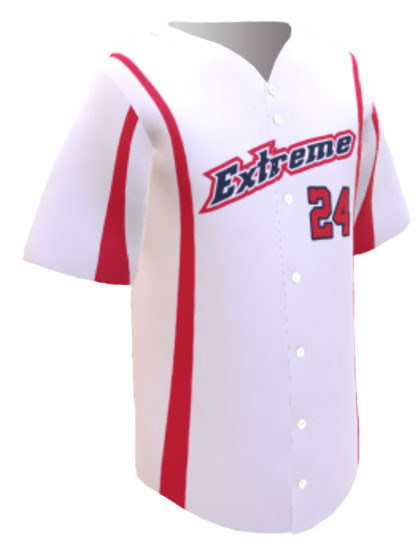 Control Series Premium - "Prestige" Custom Sublimated Button Front Baseball Jersey