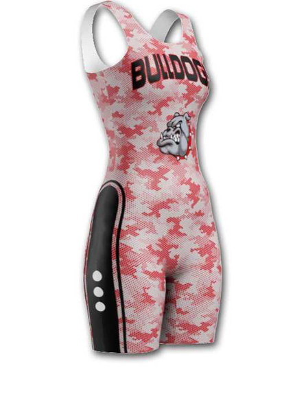 Womens "Backbone" Custom Sublimated Wrestling Singlet Womens Wrestling Singlets All Sports Uniforms