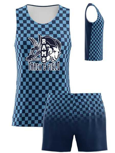 Control Series - Womens/Girls "Checkered" Custom Sublimated Track Set Womens/Girls Sublimated Track Sets All Sports Uniforms