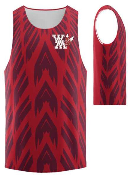 Control Series - Adult/Youth "Tribal" Custom Sublimated Track Singlet Adult/Youth Sublimated Track Singlets All Sports Uniforms