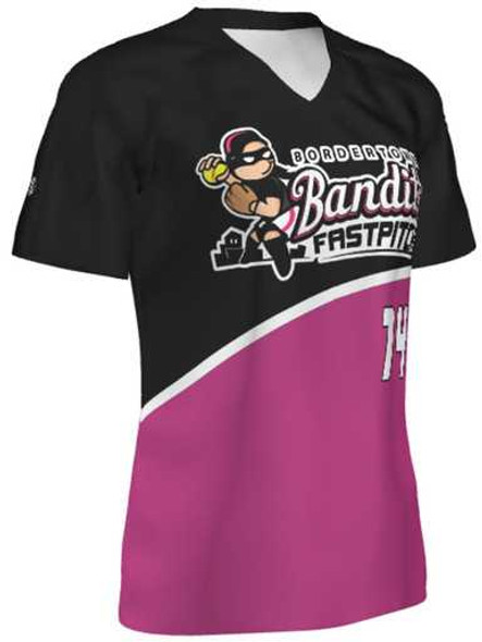 Quick Ship - Womens/Girls "Swoop" Custom Sublimated Softball Jersey-2 Classic Quick Ship Softball Jerseys All Sports Uniforms