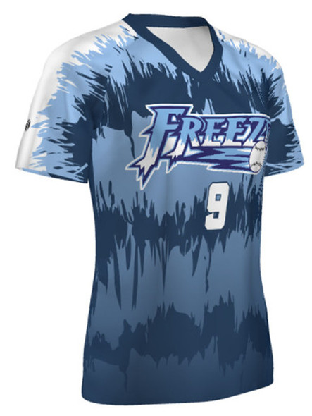 Quick Ship - Womens/Girls "Explosion" Custom Sublimated Softball Jersey-2