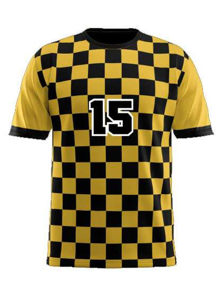 Quick Ship - Adult/Youth "Checker" Custom Sublimated Soccer Jersey Classic Quick Ship Adult/Youth Soccer Jerseys All Sports Uniforms