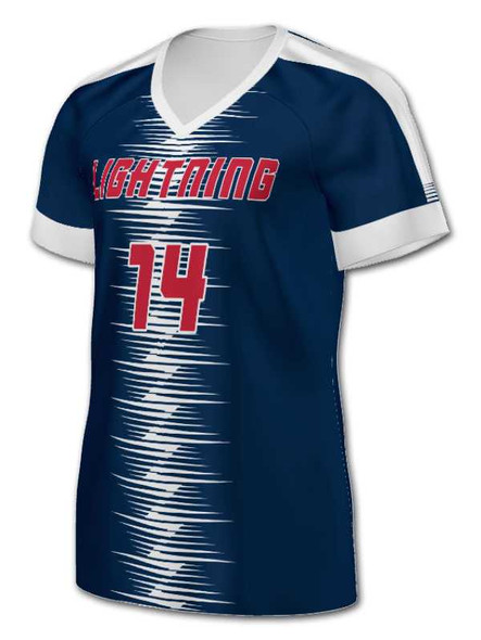 Quick Ship - Womens/Girls "Z-Stripe" Custom Sublimated Soccer Jersey Classic Quick Ship Womens/Girls Soccer Jerseys All Sports Uniforms