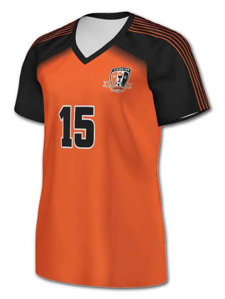 Quick Ship - Womens/Girls "Faded Chevron" Custom Sublimated Soccer Jersey Classic Quick Ship Womens/Girls Soccer Jerseys All Sports Uniforms