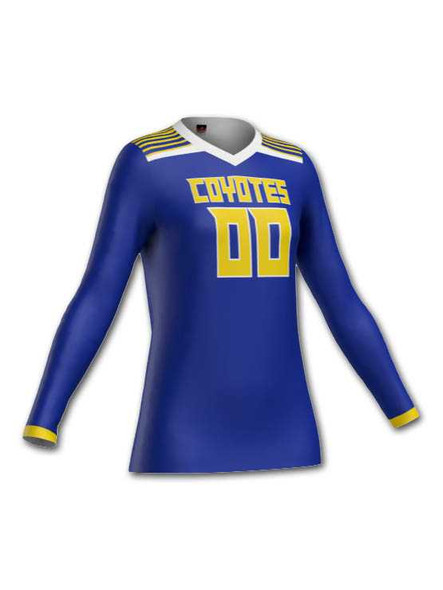 Control Series - Quick Ship "Wired" Custom Sublimated Volleyball Jersey Long Sleeve Volleyball Jerseys All Sports Uniforms