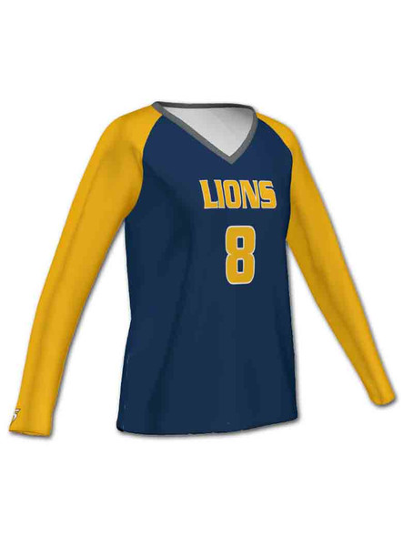 Control Series - Quick Ship "Game Over" Custom Sublimated Volleyball Jersey Long Sleeve Volleyball Jerseys All Sports Uniforms